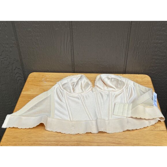 Adonna For JCPenney Fully Padded Backless Strapless Longline Bra 34A Champagne - Picture 9 of 13